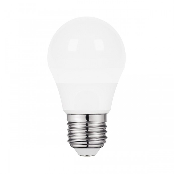 VK/05085/E/C - Λάμπα Led, E27, 6W, 4000K, 540lm, μίνι σφαίρα, πλαστική, λευκή