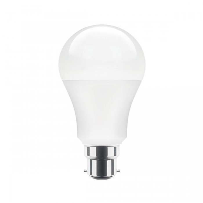VK/05054/B/C - Λάμπα Led B22 11W, 4000K, 1050lm, κλασική, πλαστική, λευκή