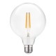 VK/05108/E/CL/W - Λάμπα Led, E27, 6.5W, 2700Κ, 806lm, σφαίρα, Filament, διάφανη