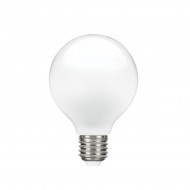VK/05110/E/MK/W - Λάμπα Led, E27, 6.5W, 2700Κ, 680lm, σφαίρα, Filament, γαλακτερή