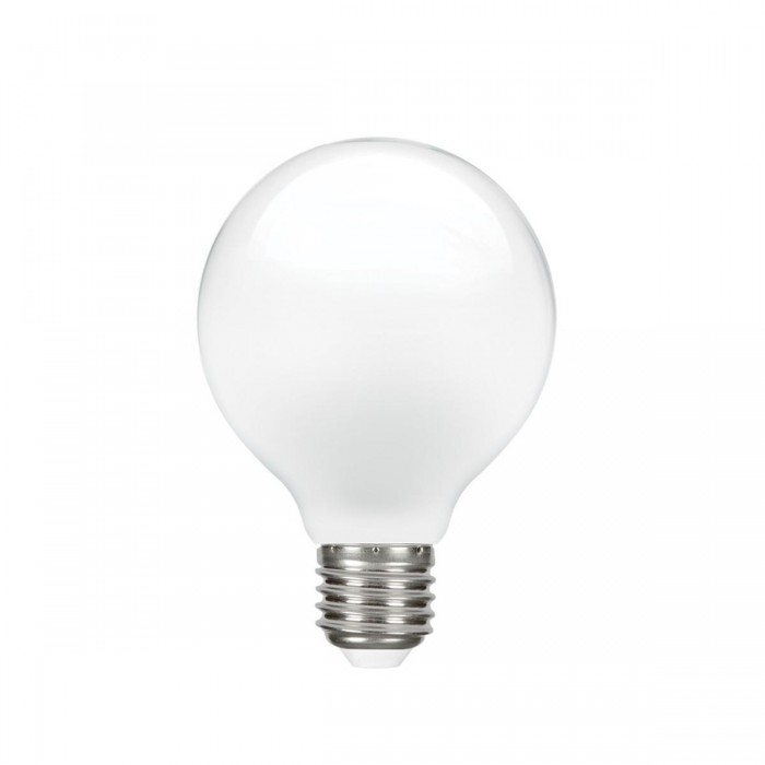 VK/05110/E/MK/W - Λάμπα Led, E27, 6.5W, 2700Κ, 680lm, σφαίρα, Filament, γαλακτερή
