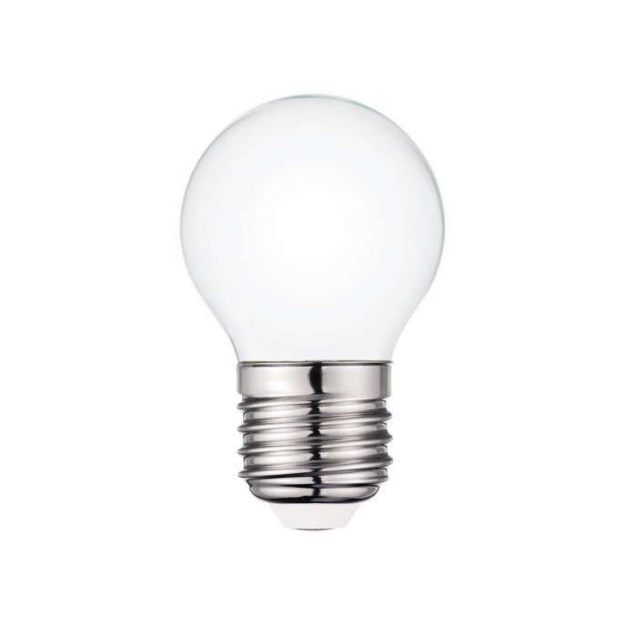 VK/05121/E/MK/D - Λάμπα Led, E27, 4W, 6500Κ, 420lm, μίνι σφαίρα, Filament, γαλακτερή
