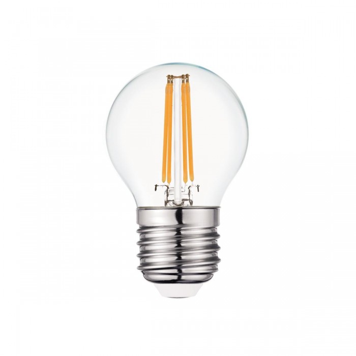 VK/05121/D/E/CL/W - Λάμπα Led, E27, 4.5W, 2700Κ, 450lm, Dimmable, μίνι σφαίρα, Filament, διάφανη VK/05121/D/E/CL/W - Λάμπα Led, E27, 4.5W, 2700Κ, 450lm, Dimmable, μίνι σφαίρα, Filament, διάφανη
