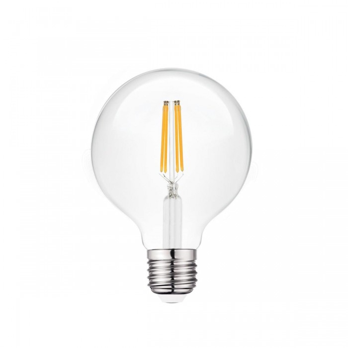 VK/05110/D/E/CL/W - Λάμπα Led, E27, 7W, 2700Κ, 806lm, Dimmable, σφαίρα, Filament, διάφανη VK/05110/D/E/CL/W - Λάμπα Led, E27, 7W, 2700Κ, 806lm, Dimmable, σφαίρα, Filament, διάφανη