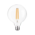 VK/05123/D/E/CL/W - Λάμπα Led, E27, 7W, 2700Κ, 806lm, Dimmable, σφαίρα, Filament, διάφανη