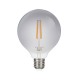 VK/05123/D/E/DG/W - Λάμπα Led, E27, 8W, 2700Κ, 200lm, Dimmable, σφαίρα, Filament, σκούρο γκρι