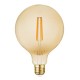 VK/05108/D/E/A/W - Λάμπα Led, E27, 7W, 2200Κ, 720lm, Dimmable, σφαίρα, Filament, κεχριμπάρι