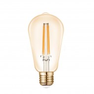 VK/05126/D/E/A/W - Λάμπα Led, E27, 7W, 2200Κ, 720lm, ST64, Filament, κεχριμπάρι