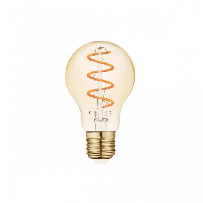 VK/05155/D/E/SP/A  - Λάμπα Led, E27, 4.5W, 2200Κ, 330lm, Dimmable, με σπείρα, Filament, κεχριμπάρι