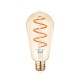 VK/05156/D/E/SP/A - Λάμπα Led, E27, 4.5W, 2200Κ, 330lm, Dimmable, με σπείρα, Filament, κεχριμπάρι VK/05156/D/E/SP/A - Λάμπα Led, E27, 4.5W, 2200Κ, 330lm, Dimmable, με σπείρα, Filament, κεχριμπάρι