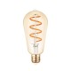 VK/05156/D/E/SP/A  - Λάμπα Led, E27, 5W, 2200Κ, 300lm, Dimmable, με σπείρα, Filament, κεχριμπάρι