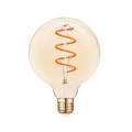 VK/05158/D/E/SP/A - Λάμπα Led, E27, 4.5W, 2200Κ, 330lm, Dimmable, με σπείρα, Filament, κεχριμπάρι VK/05158/D/E/SP/A - Λάμπα Led, E27, 4.5W, 2200Κ, 330lm, Dimmable, με σπείρα, Filament, κεχριμπάρι