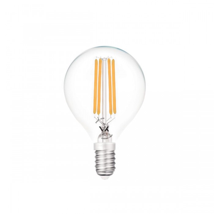 VK/05188/EI/CL/W - Λάμπα Led, E14, 6W, 2700Κ, 720lm, μίνι σφαίρα, Filament, διάφανη VK/05188/EI/CL/W - Λάμπα Led, E14, 6W, 2700Κ, 720lm, μίνι σφαίρα, Filament, διάφανη