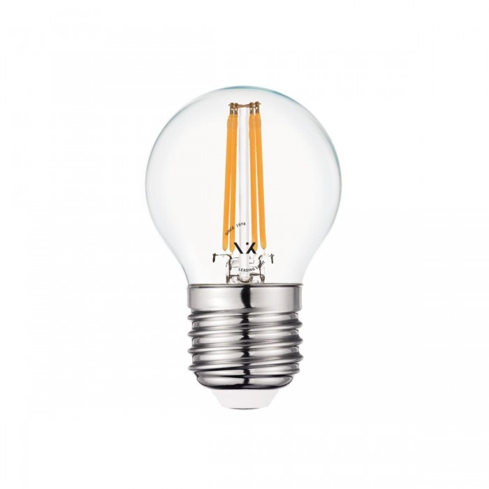 VK/05189/E/CL/W - Λάμπα Led, E27, 6W, 2700Κ, 720lm, μίνι σφαίρα, Filament, διάφανη VK/05189/E/CL/W - Λάμπα Led, E27, 6W, 2700Κ, 720lm, μίνι σφαίρα, Filament, διάφανη