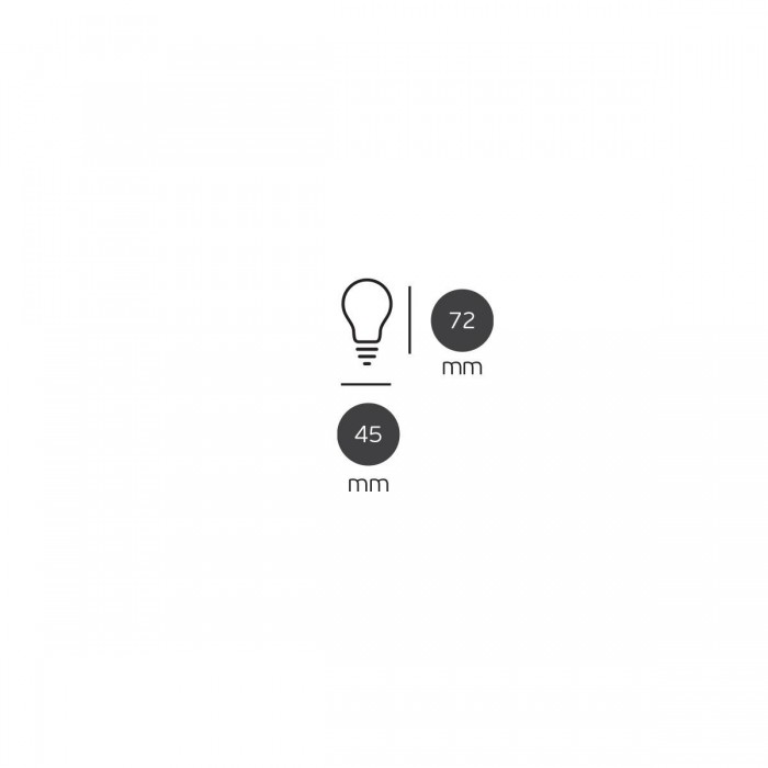 VK/05189/E/CL/W - Λάμπα Led, E27, 6W, 2700Κ, 720lm, μίνι σφαίρα, Filament, διάφανη