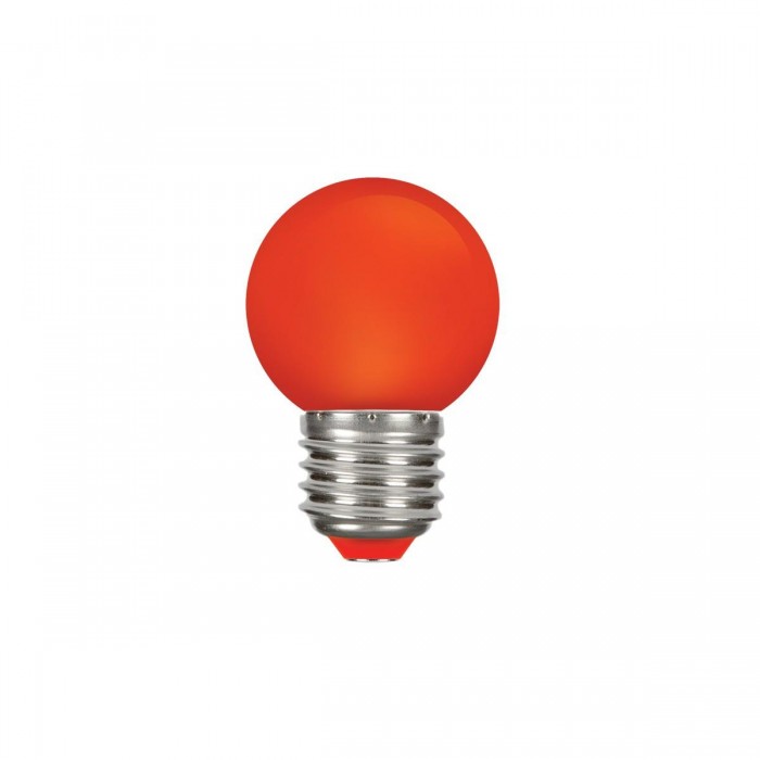 VK/05064/R - Λάμπα Led, E27, 1.3W, ΚΟΚΚΙΝΗ, N/Alm, μίνι σφαίρα, πλαστική