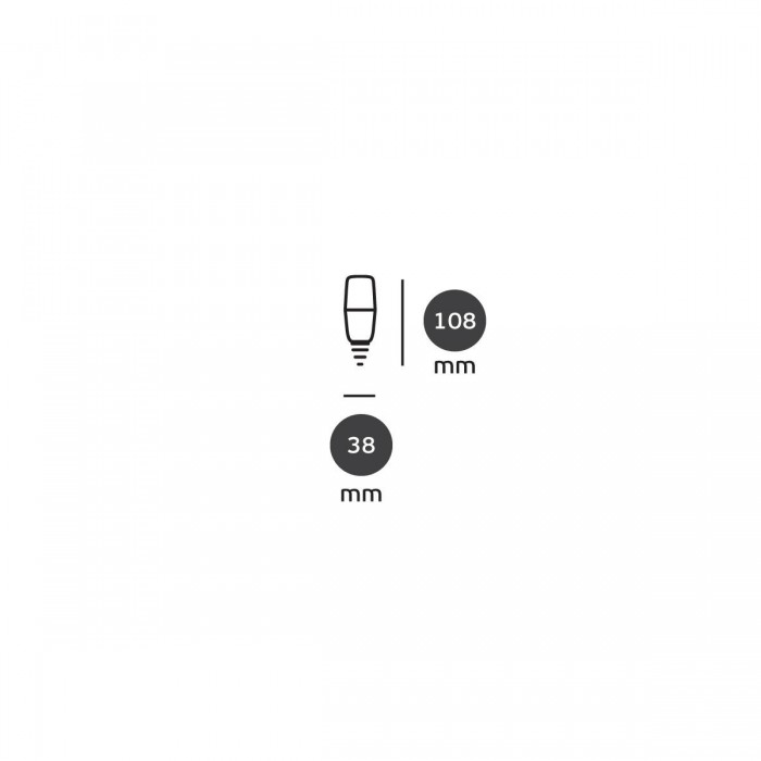 VK/05073/E/D/120 - Λάμπα Led, E27, 7W, 6500K, 630lm, IP54, μακριά