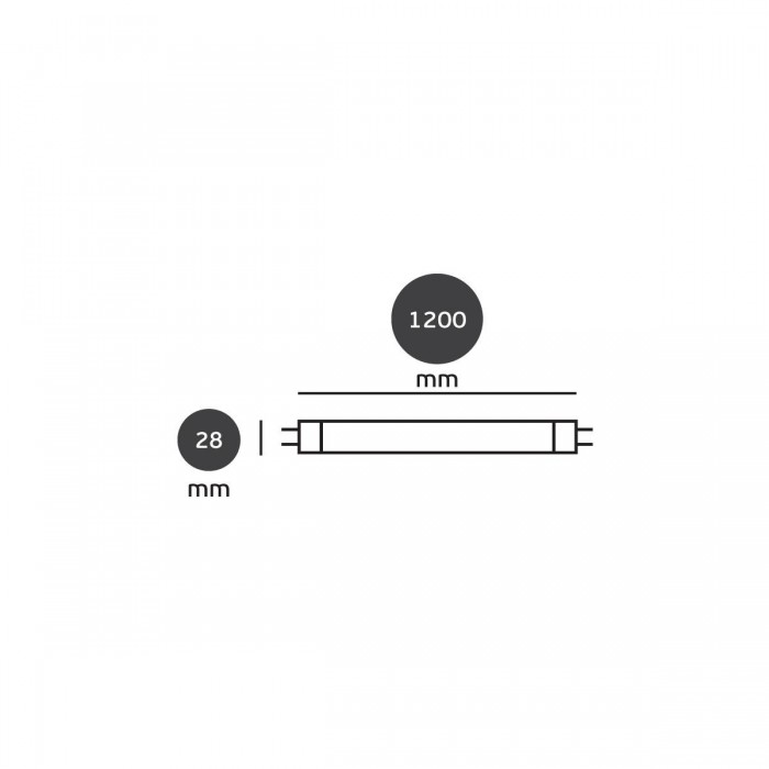 Ecofit LEDtube 1200mm - Λάμπα led, G13, 18W, 4000K, 1800lm