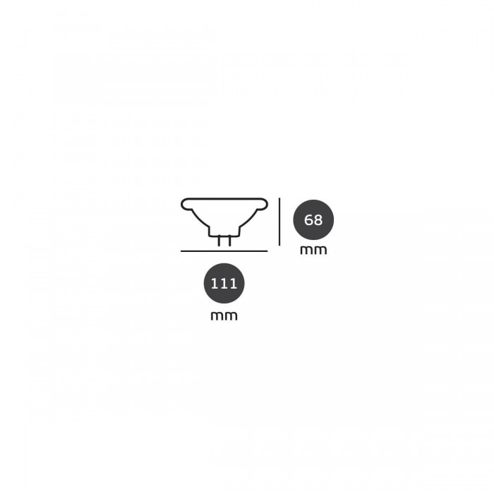 VK/05112G/C/45 - Λάμπα Led, GU10, 12W, 4000K, 1000lm, 45°, CRI>80 