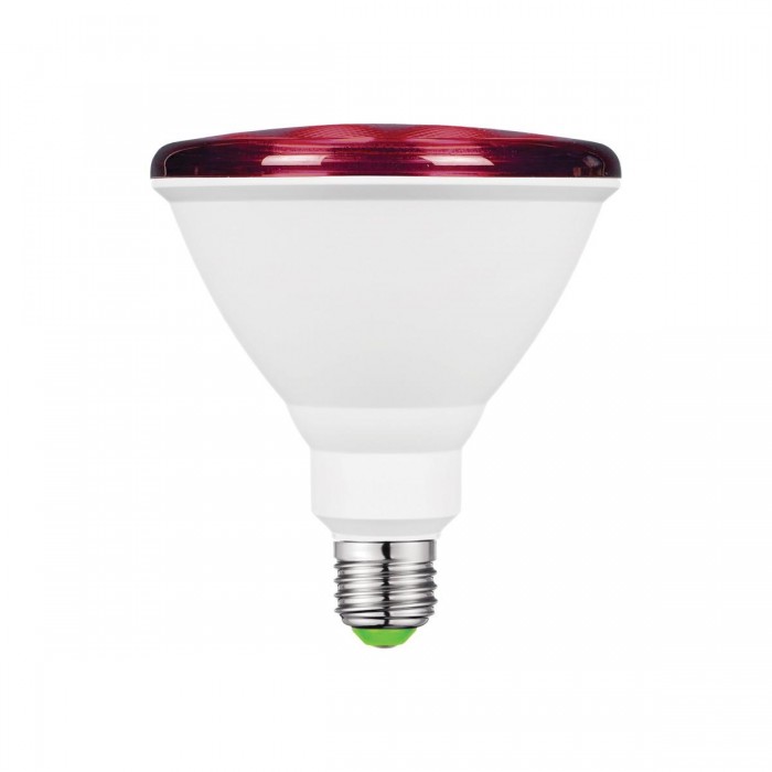 VK/05141/E/R - Λάμπα Led, E27/Par38, 15W, RED, N/Alm, 30°, CRI>80, IP65