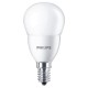 CorePro lustre ND FR, 7-60W. P48. E14. 865 - Λάμπα led μίνι σφαίρα P48, E14, 7W, 6500K, 806lm, 200°, CRI>80, πλαστική