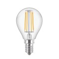 CorePro luster ND CLG, 4.3-40W. P45. E14. 827 - Λάμπα led μίνι σφαίρα P45, E14, 4.3W, 2700K, 470lm, 200°, CRI>80, διάφανη