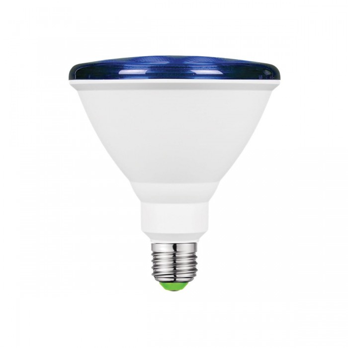 VK/05141/E/BL - Λάμπα Led, E27/Par38, 15W, BLUE, N/Alm, 30°, CRI>80, IP65