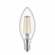 CorePro candle ND CLG, 4.3-40W. B35. E14. 827 - Λάμπα led κερί Β35, E14, 4.3W, 2700K, 470lm, 200°, CRI>80, διάφανη CorePro candle ND CLG, 4.3-40W. B35. E14. 827 - Λάμπα led κερί Β35, E14, 4.3W, 2700K, 470lm, 200°, CRI>80, διάφανη