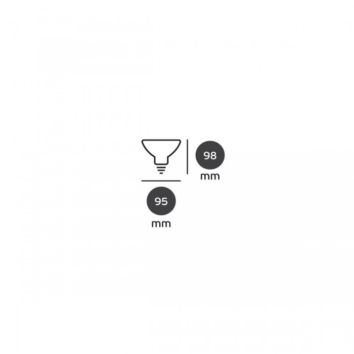 VK/05145/E/D/W/W - Λάμπα Led, E27/Par30, 12W, 3000K, 936lm, 38°, CRI>80, Dimmable