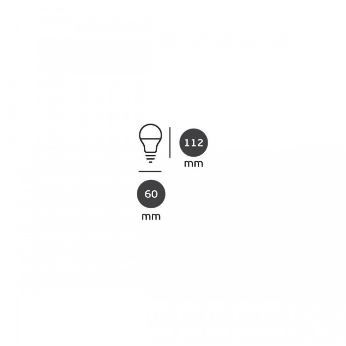 VK/05054/D/E/W - Λάμπα Led, E27, 11W, 3000K, 1050lm, Dimmable, κλασική, πλαστική, λευκή