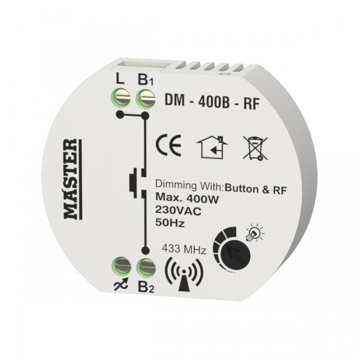 DM-400B-RF - Ροοστάτης MASTER & RF 230V, 1 ch. Max 400W. IP20
