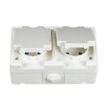 VK/10063/2 - Πρίζα στεγανή διπλή σούκο