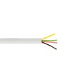 VK/FLAT/4C/W - Καλώδιο τηλεφώνου πλακέ, 4x7x0.12mm², λευκό 