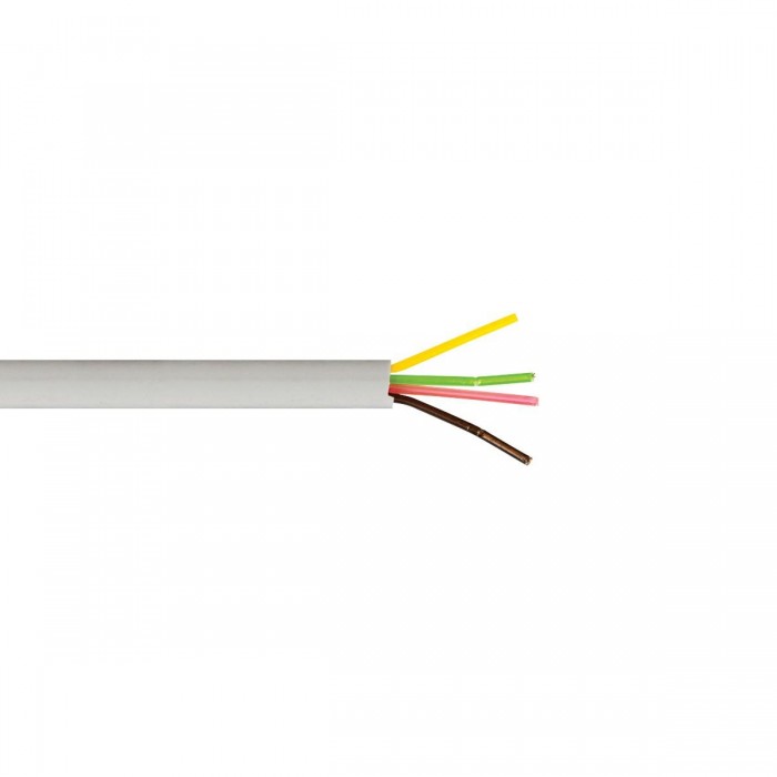 VK/FLAT/4C/G - Καλώδιο τηλεφώνου πλακέ, 4x7x0.12mm², γκρι 