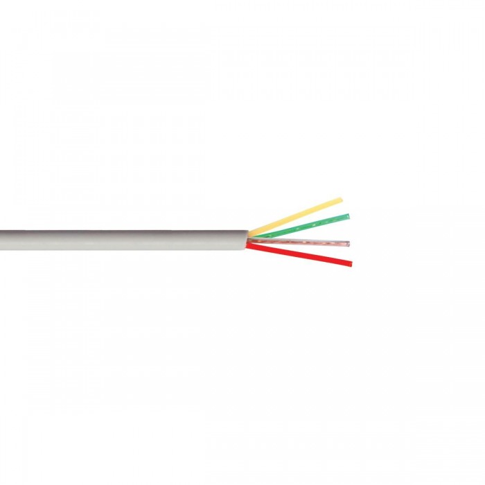 VK/ROUND/4C/G - Καλώδιο τηλεφώνου στρογγυλό, 4x7x0.12mm², γκρι 