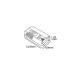 VK/DIM300/B - Dimmer δαπέδου, 300W, χωρίς καλώδιο, μαύρο 