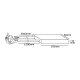 VK/DIM300/400/TR - Dimmer δαπέδου, 300W, με καλώδιο, διάφανο 