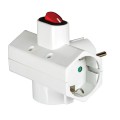 VK/10072/S - Αντάπτορας σούκο σε 3Σ, με διακόπτη VK/10072/S - Αντάπτορας σούκο σε 3Σ, με διακόπτη