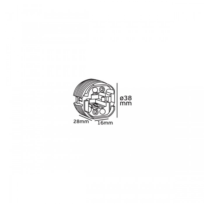 VK/4373.50  - Ντουί, G24D-2 για 18w 2pins