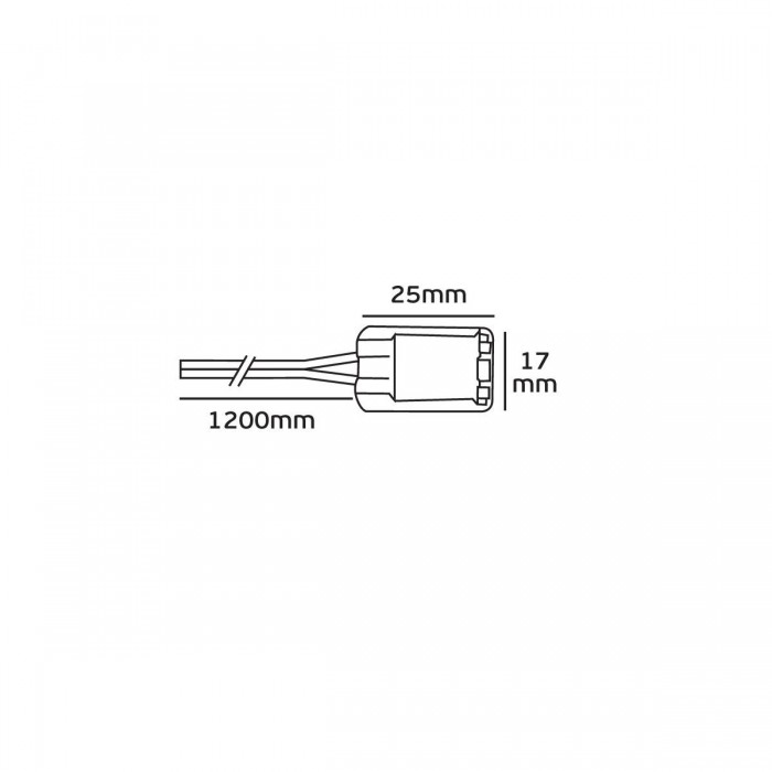 VK/A60A120/T7T/C - Ντουί, G9, με καλώδιο 120cm