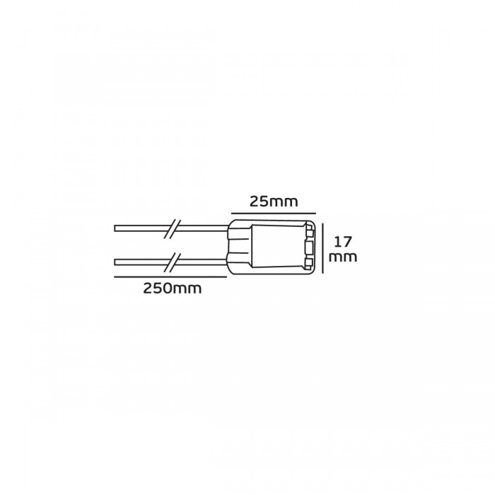 VK/A60A25/T7aS/C  - Ντουί, G9, με καλώδιο 25cm