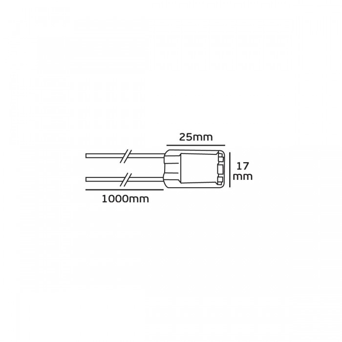 VK/LISCIO/100/TR - Ντουί, G9, με καλώδιο 100cm