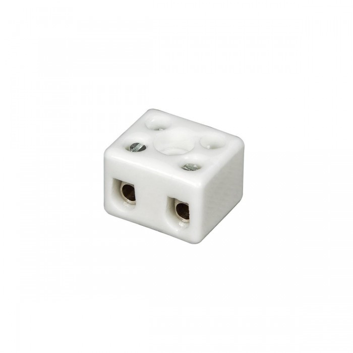 VK/EF/533/B5 - Κλέμα πορσελάνης, 2 πόλων, 8Α/4mm²