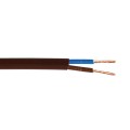 VK/H03VVH2-F/50/BR - Καλώδιο οβάλ, 2X0.50, καφέ