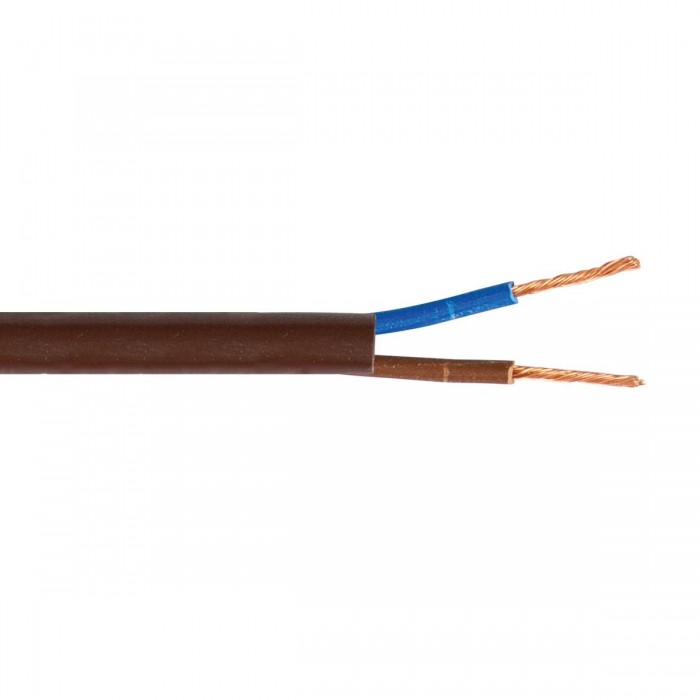 VK/H03VV-F/2X50/BR  - Καλώδιο στρογγυλό, 2X0.50, καφέ