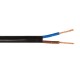 VK/H03VV-F/2X75/B - Καλώδιο στρογγυλό, 2X0.75, μαύρο