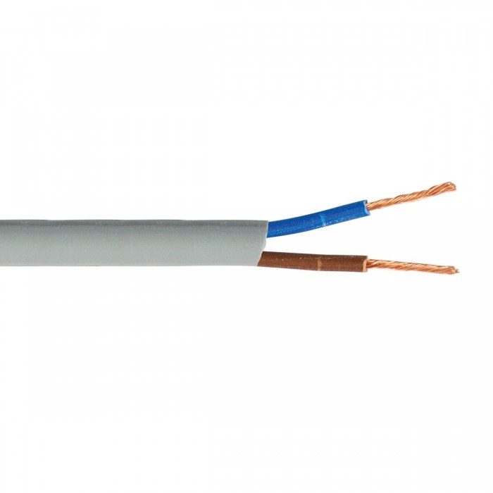 VK/H03VV-F/2X75/G  - Καλώδιο στρογγυλό, 2X0.75, γκρι