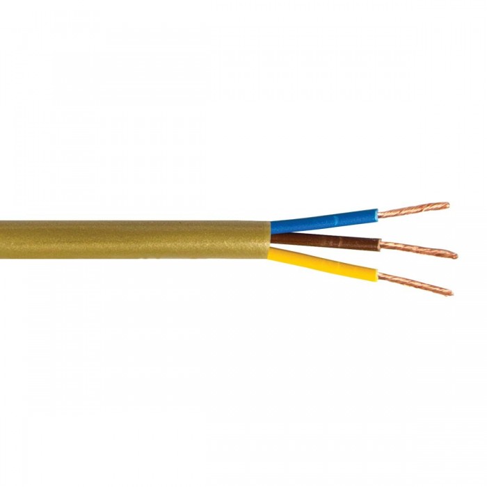 VK/H03VV-F/3X75/GD - Καλώδιο στρογγυλό, 3X0.75, χρυσό