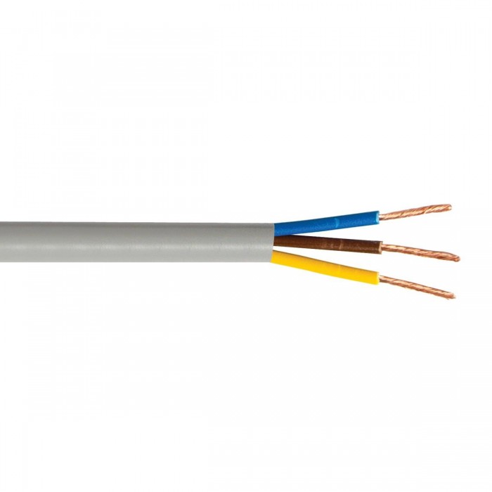 VK/H03VV-F/3X75/G - Καλώδιο στρογγυλό, 3X0.75, γκρι