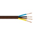 VK/H03VV-F/4X75/BR  - Καλώδιο στρογγυλό, 4X0.75, καφέ